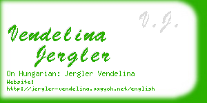 vendelina jergler business card